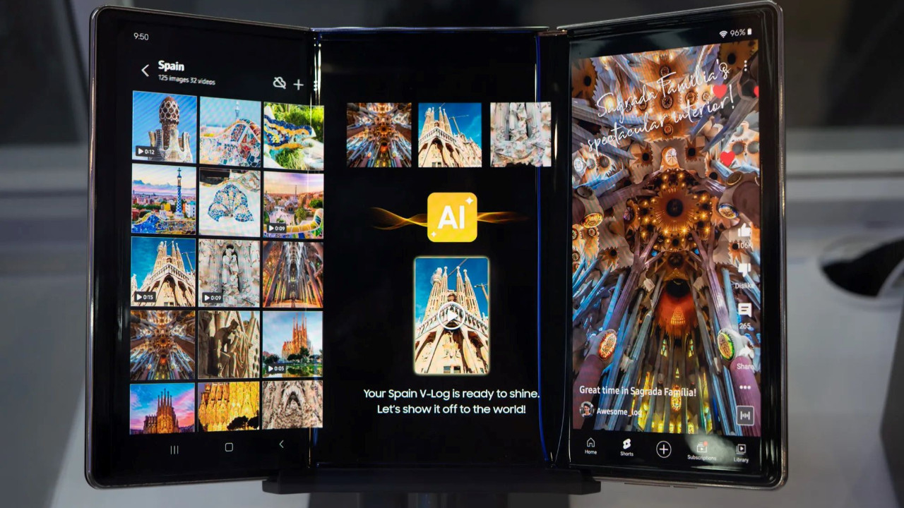 samsungun uce katlanan telefonu iste boyle katlanacak qFGkZTq4